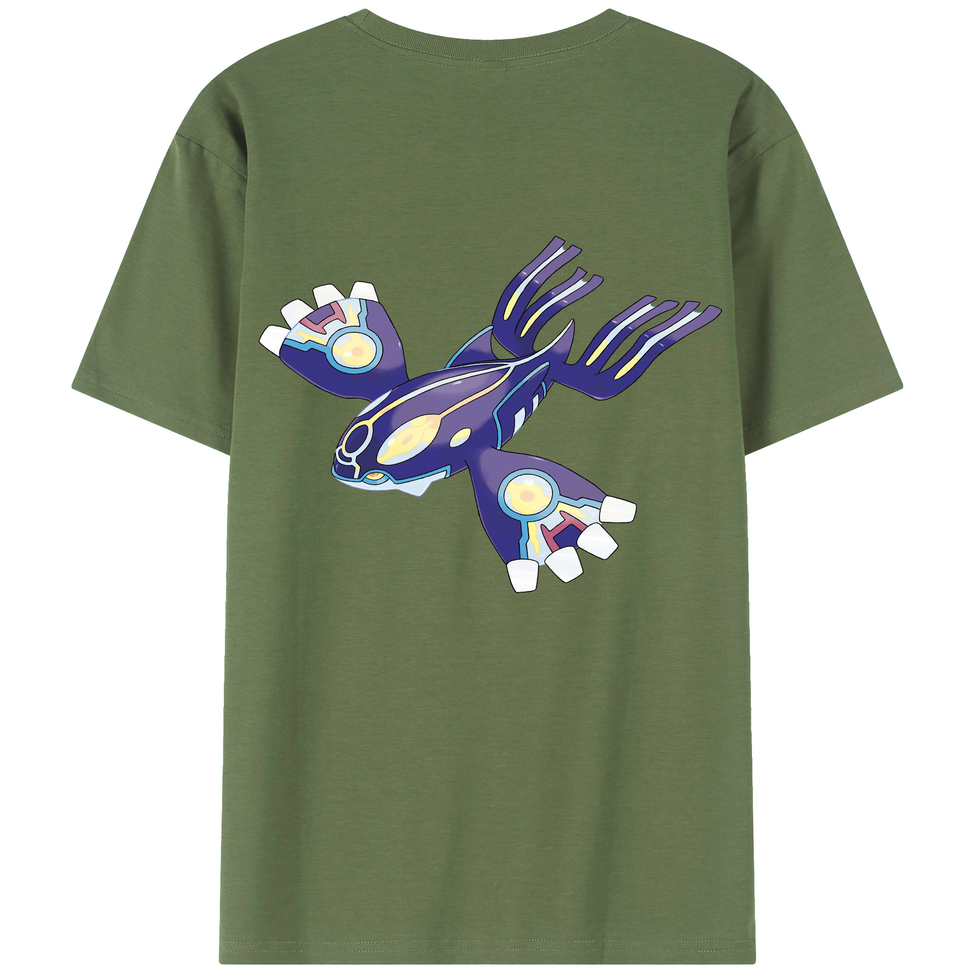 （画像用） ポケットモンスター Pokémon 綿100％ メンズ半袖Tシャツ（バックプリント） 通気性